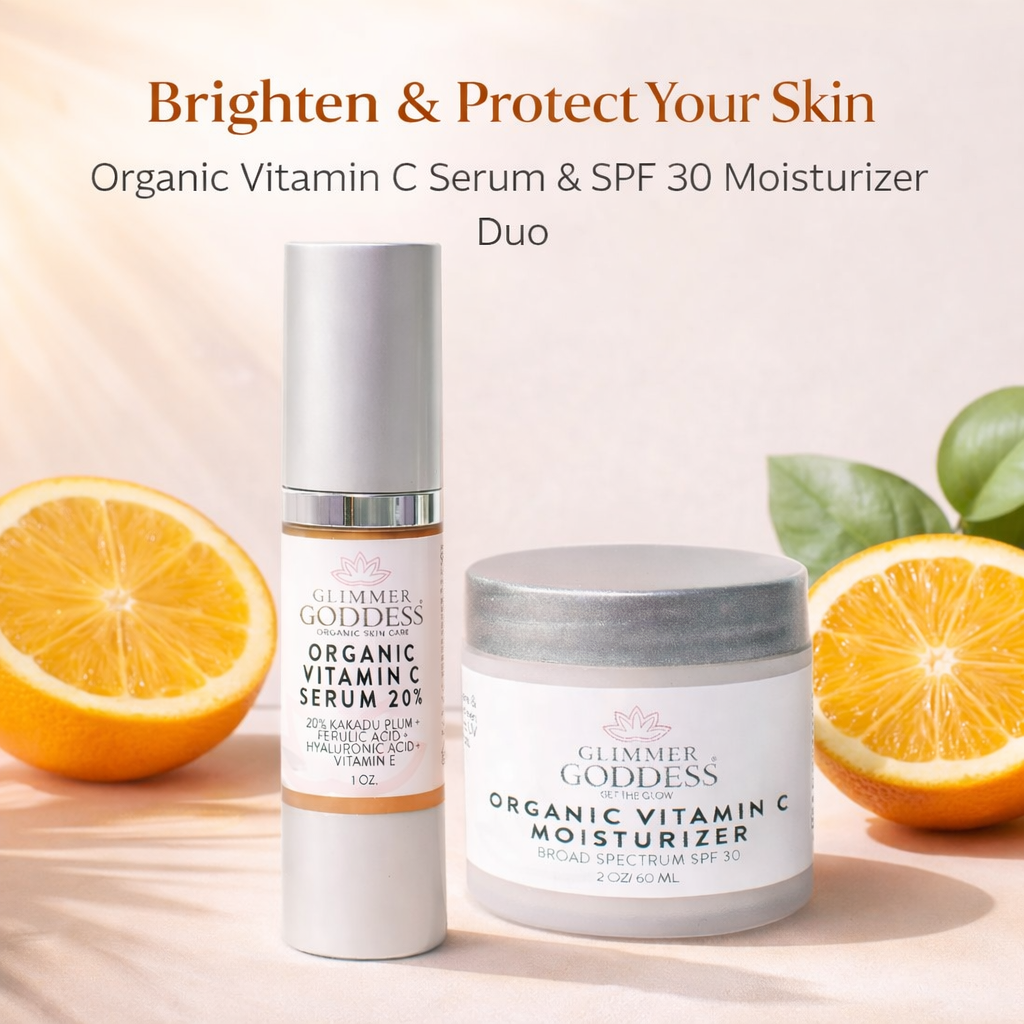Organic Vitamin C Serum & SPF 30 Moisturizer Duo 3 Organic Vitamin C Serum & SPF 30 Moisturizer Duo