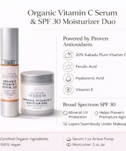 Organic Vitamin C Serum & SPF 30 Moisturizer Duo 10 Organic Vitamin C Serum & SPF 30 Moisturizer Duo